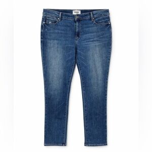 PAIGE 32 Brigitte Boyfriend Jean Miriam Distressed 0559 14 medium blue midrise